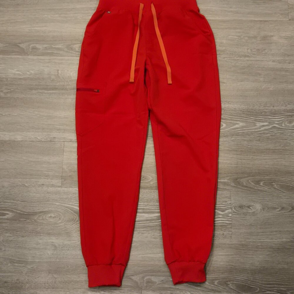 FIGS Scrub Pants - Pop Red - Small - Picture 2 of 8